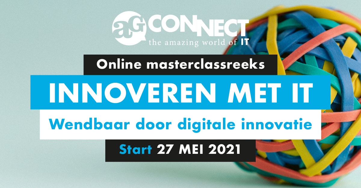 Wil jij beter inzicht krijgen in wendbaar werken? En wil jij innovatie in jouw organisatie laten versnellen? Leer welke concrete stappen jij kunt zetten naar echte vernieuwing met de online Masterclass Innoveren met IT, een reeks van 6 webcasts. Aanmelden?innoverenmetit.nl