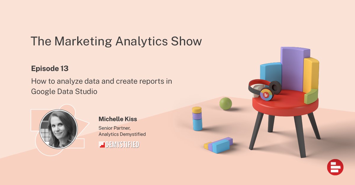 Looking to create engaging and meaningful reports in <a href="/Google/">Google</a> Data Studio?

We’ve got you covered!

In this episode of the Marketing Analytics Show, <a href="/MicheleJKiss/">Michele Kiss</a> will share her process and secrets to building great Data Studio reports.

Check it out  👉 
ow.ly/XlCV50E6526