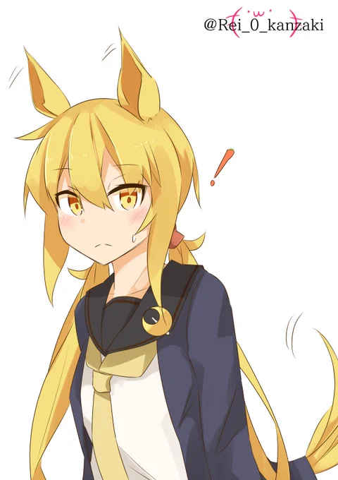 #艦これ版深夜の真剣お絵描き60分一本勝負
#艦これ版真剣お絵描き60分一本勝負_20210325
流行りに乗ってうまぴょいだ!

皐月「!」ピョコピョコ 