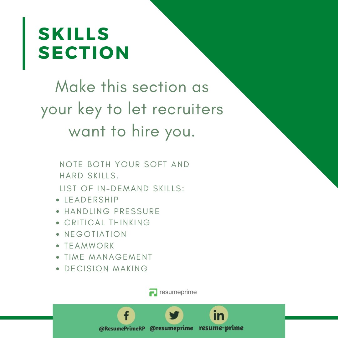 resumeprime's tweet image. Applying for a job is a daunting task if you are clueless where to start. Thus, it&apos;s best to have a guide on resume sections and how to present them. #contentchecker #resumesections #header #resumehelp #resumetips #jobhunt2021