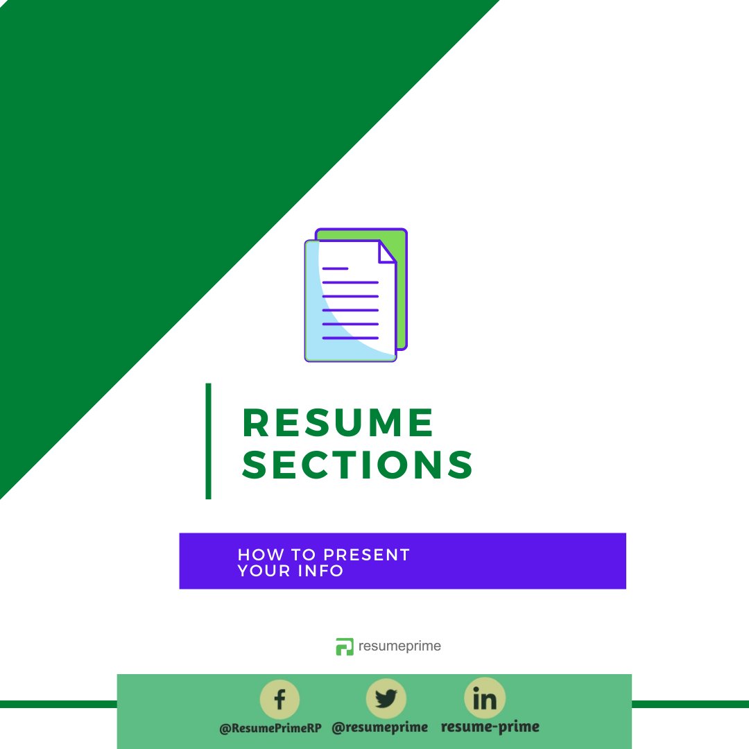 resumeprime's tweet image. Applying for a job is a daunting task if you are clueless where to start. Thus, it&apos;s best to have a guide on resume sections and how to present them. #contentchecker #resumesections #header #resumehelp #resumetips #jobhunt2021