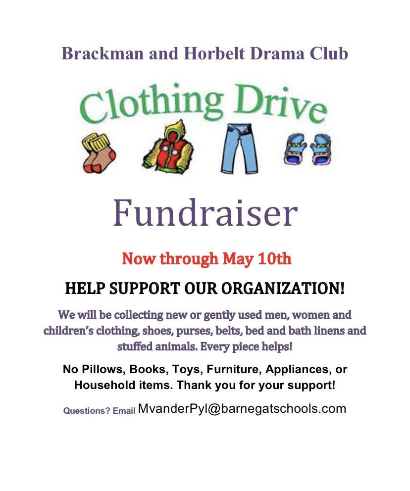 Please consider contributing to the RLHS and ROBMS Drama Club's Clothing Fundraiser! #OneBarnegat <a href="/BarnegatSchools/">Dr. Brian Latwis</a>