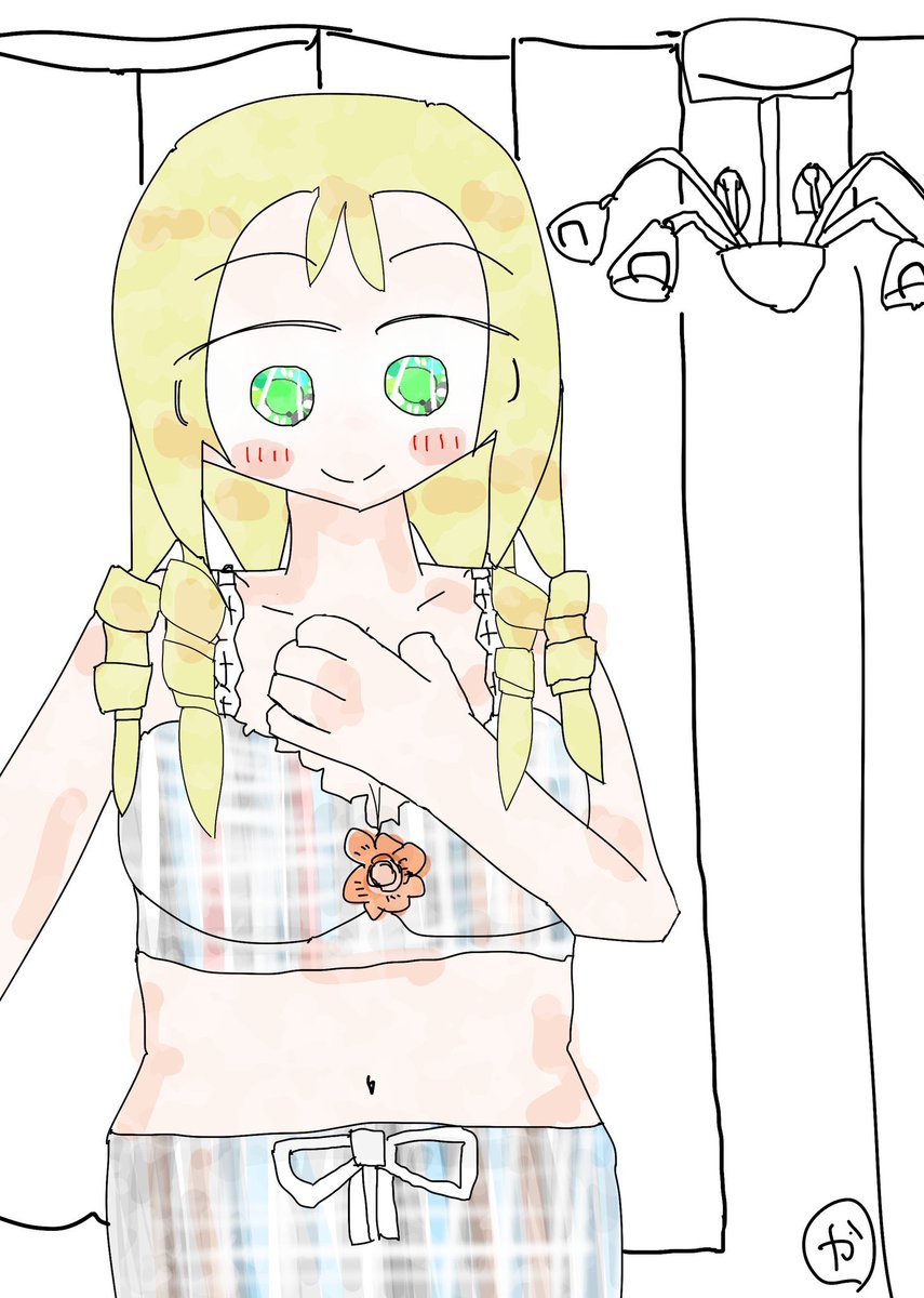 かわいい女の子イラスト على تويتر 無機質な花が笑う ガルパン版深夜のお絵描き60分一本勝負 ガルパン版深夜のお絵描き60分一本勝負