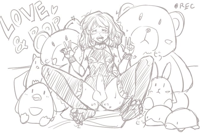 ぬいぐるみ大好きな男の娘のアナルオナニーrkgk#男の娘#女装 