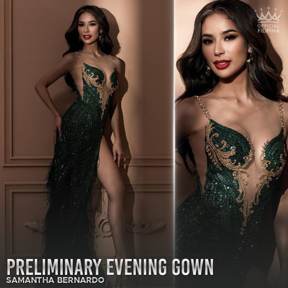 SashFactorPH's tweet photo. Golden Emerald Gown for Golden Emerald Crown 🇵🇭👑

#Repost @styledbykennethr

#SAMThingGrand 🇵🇭 

✨LIPAD✨ 

This gown inspirits the small bird with broad wings that is undoubtedly recognizable by its green body color and yellow throat called “Yellow-throated leafbird.” https://t.co/nREcyN4TyU