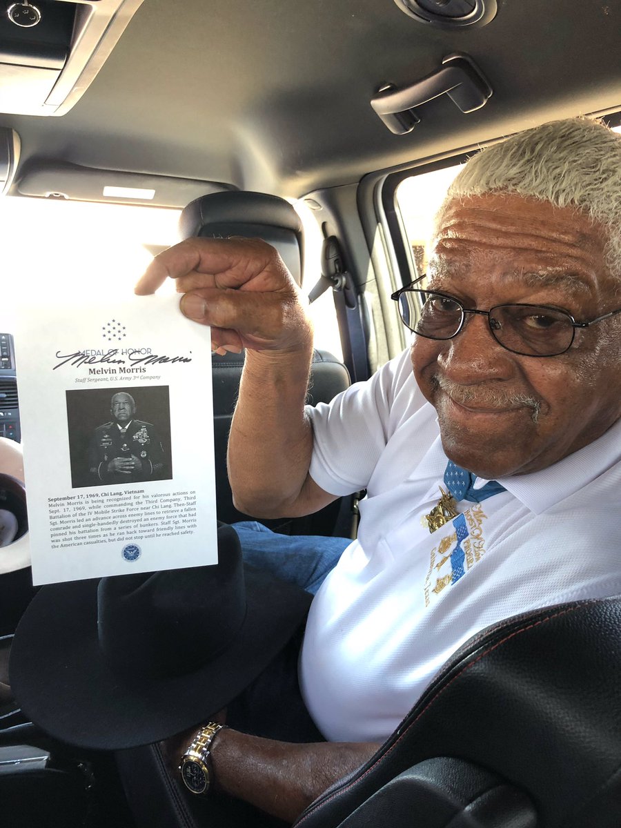 Today is National Medal of Honor Day. Here I am with two Vietnam War MOH recipients Melvin and Drew in Arizona. #NationalMedalOfHonorDay