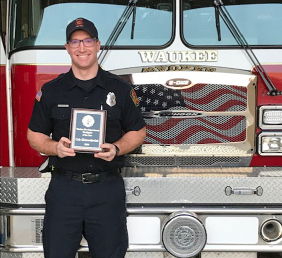 Congrats to Waukee Firefighter/EMT Cole Kleinwolterink on being named the 2020 Firefighter of the Year! And, well done to those who received service awards - Josh Hutton, Tony Clemen, Ken Larson and TJ Hardin.

Details: bit.ly/3lNXjRP
