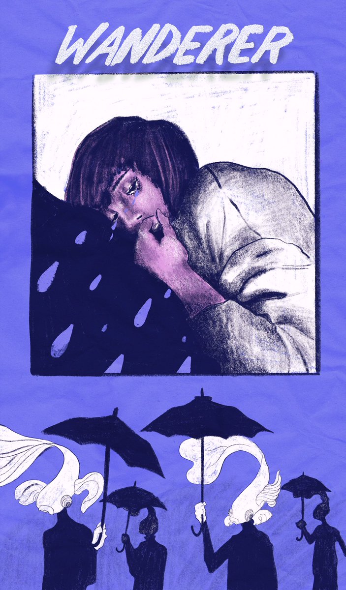 Hello, bonjour! 
Here‘s an illustrative cover for a fictional graphic novel about depression ❤️

<a href="/Procreate/">Procreate</a> <a href="/Photoshop/">Adobe Photoshop</a> 
#illustration #graphicnovel #cover #procreate #adobe #drawing #art