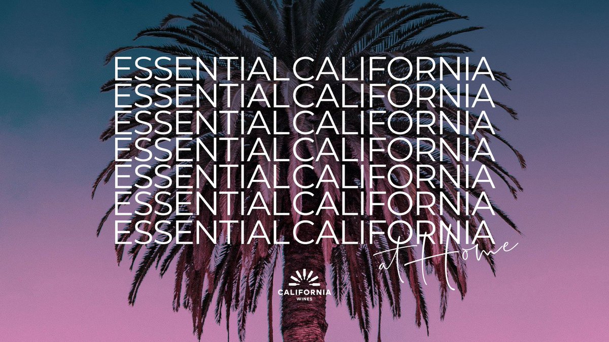 Day 2 of #EssentialCalifornia at Home! Join Masterclasses: Other Varieties (11am) &amp; Napa Cabernet (12pm) w/ AVA videos from <a href="/hawk_wakawaka/">ECB Mastodon: @hawk_wakawaka@climatejustice.social</a>. Plus special recordings from John Olney <a href="/RidgeVineyards/">Ridge Vineyards</a> &amp; Christiane Schleussner <a href="/SilverOak/">Silver Oak</a>. Email uklogistics@wineinstitute.org for access.