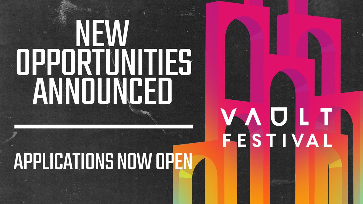 Big announcement! We've launched a host of opportunities aimed at early and mid-career artists, particularly those from under-represented backgrounds in the creative industries. Click below to find out more! Proudly supported by <a href="/WarnerMedia/">WarnerMedia</a>.
vaultfestival.com/opportunities/