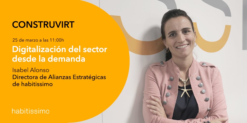 habitissimo (@habitissimo) on Twitter photo Hoy a las 11:00h <a href="/IsabelAlonsoA/">Isabel Alonso de Armas</a> presenta en
<a href="/construvirt_/">Construvirt</a> el Informe anual de #habitissimo sobre la #reforma.
Conoce la evolución de las intervenciones en la #vivienda durante 2020 y las tendencias de estos primeros meses del año.
¡Te esperamos! 👉 feria2021.construvirt.com Hoy a las 11:00h <a href="/IsabelAlonsoA/">Isabel Alonso de Armas</a> presenta en
<a href="/construvirt_/">Construvirt</a> el Informe anual de #habitissimo sobre la #reforma.
Conoce la evolución de las intervenciones en la #vivienda durante 2020 y las tendencias de estos primeros meses del año.
¡Te esperamos! 👉 feria2021.construvirt.com