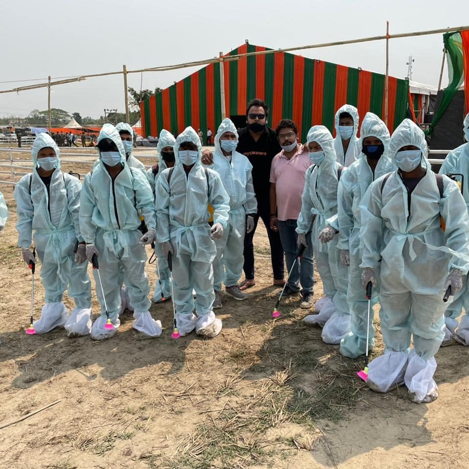 MycleanersIn's tweet image. Mycleaners ensuring proper Sanitisation before Prime Minister&apos;s event in lakhimpur, Assam.

#mycleaners #simplifyinghomeandlife #PrimeMinister