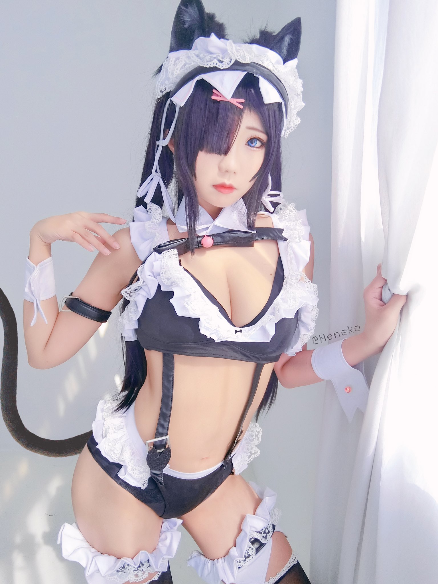 画像,猫メイド 🐈‍⬛🎀 Twitter :@MikaPikaZo 💕#COSPLAY #コスプレ https://t.co/CAanaDaqR4…