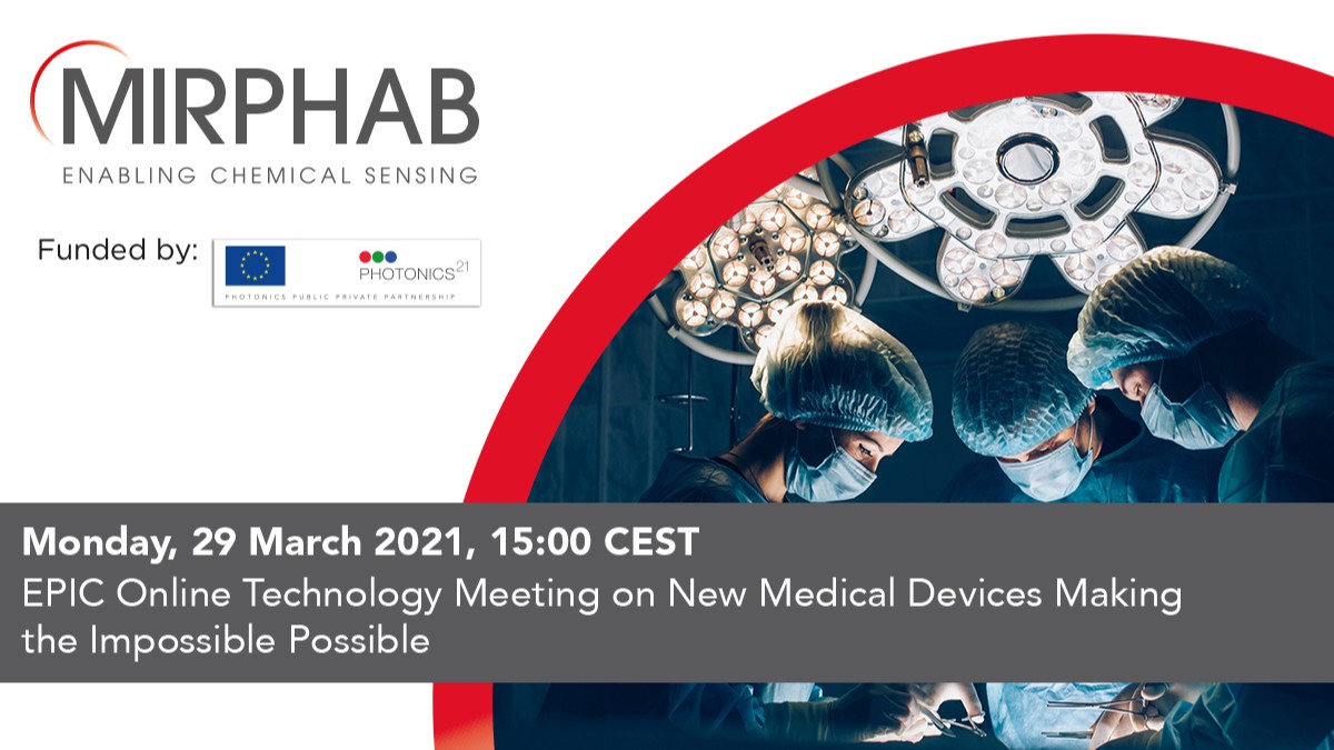 MIRPHAB (@mirphab_eu) on Twitter photo Join us on 29 March during the OTM on New #MedicalDevices to learn about the Mid-IR capabilities for the medical device market, such as label-free detection of biological molecules in real samples & non-invasive diagnostic tools.
mirphab.eu/2021/03/12/mir…
<a href="/PhotonicsEU/">PhotonicsEU</a> <a href="/Photonics21/">Photonics21</a> Join us on 29 March during the OTM on New #MedicalDevices to learn about the Mid-IR capabilities for the medical device market, such as label-free detection of biological molecules in real samples & non-invasive diagnostic tools.
mirphab.eu/2021/03/12/mir…
<a href="/PhotonicsEU/">PhotonicsEU</a> <a href="/Photonics21/">Photonics21</a>