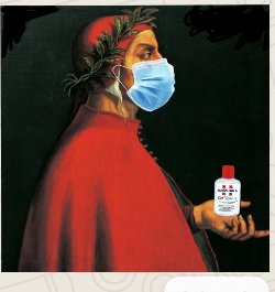 4Pellico's tweet photo. #Dantedì in tempo di pandemia. Emanuel R. IV C "Pellico" Saluzzo @MusePIEMONTE @RaiGulp #Dantesocial #sticker https://t.co/BwAzDPjRDh