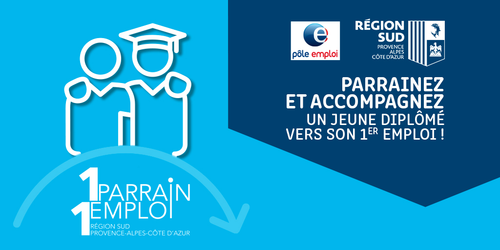 🤝Vous êtes #entrepreneur ? Parrainez et accompagnez un jeune diplômé vers son 1er emploi ! Rejoignez le réseau de bénévoles de <a href="/MaRegionSud/">Région Sud</a> #UnParrainUnEmploi  ! Un dispositif proposé en partenariat avec @poleemploi_paca.
Toutes les infos 👉bit.ly/3rgB9sh