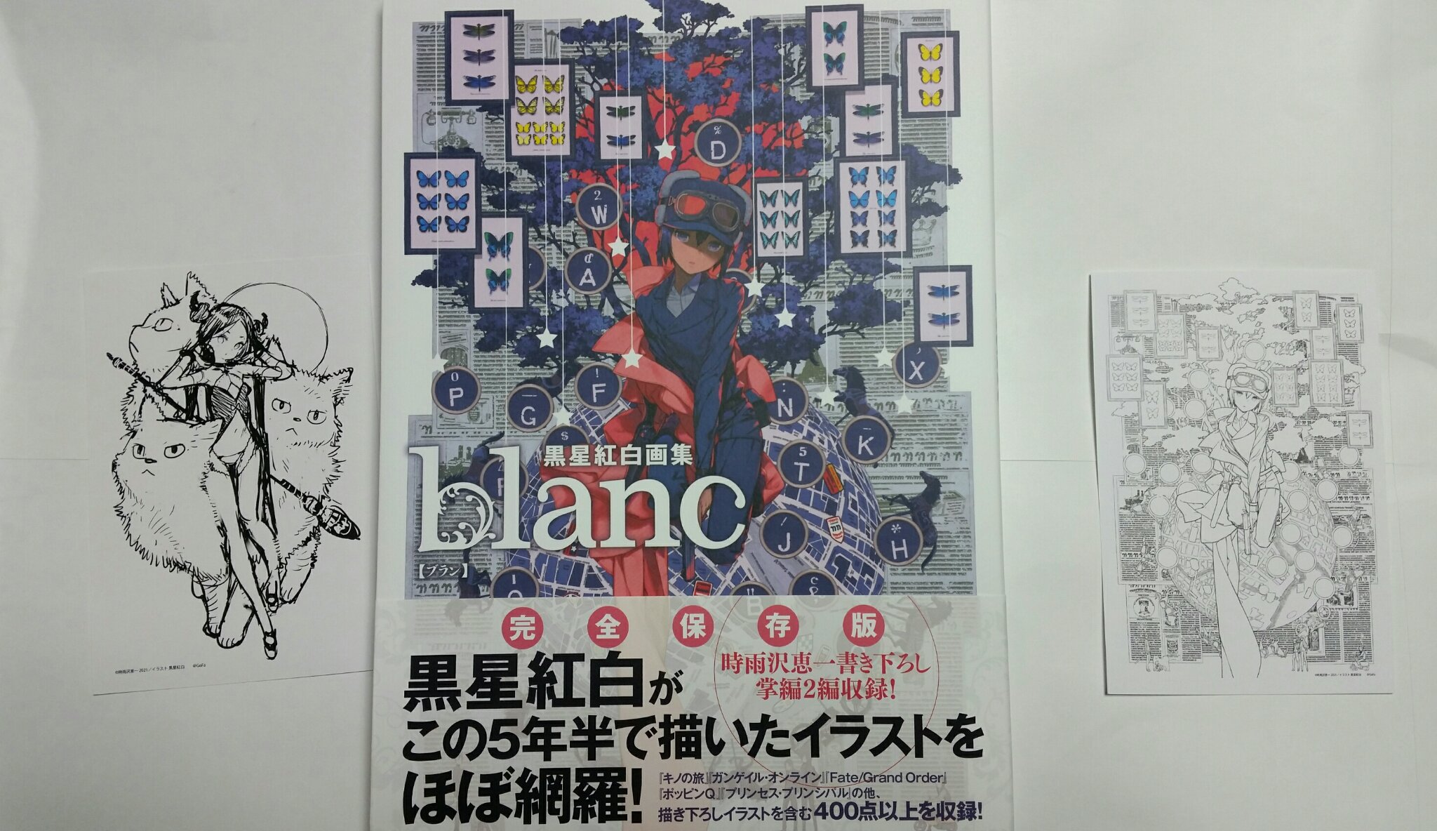 黒星紅白 画集 Blanc 直筆サイン入り Gofa Kokunai Sokuhatsu Sou アート エンタメ Watanegypt Tv