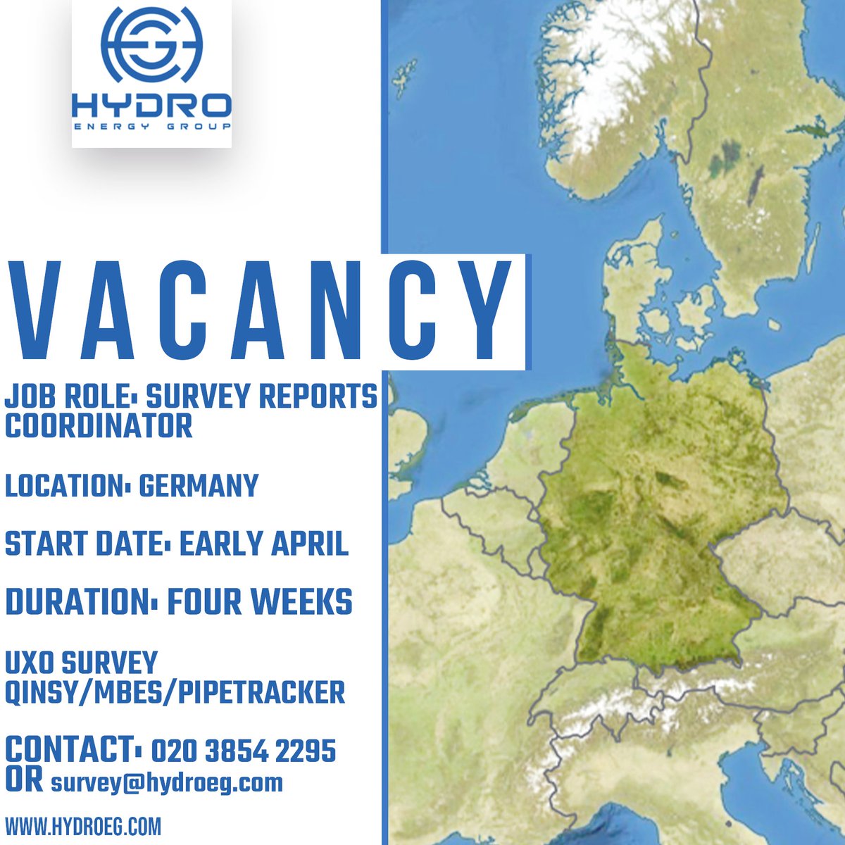 HydroEnergy_'s tweet photo. 𝗩𝗔𝗖𝗔𝗡𝗖𝗬 💼

We have vacancies open for 𝙋𝙍𝙀-𝘼𝙎𝙎𝙀𝙈𝘽𝙇𝙔 𝙏𝙀𝘾𝙃𝙎 👇

👷 𝙋𝙍𝙀-𝘼𝙎𝙎𝙀𝙈𝘽𝙇𝙔 𝙏𝙀𝘾𝙃𝙎 
🇹🇼 Taiwan 
📅 ASAP
⏳ Six on, six off throughout 2021
☎️ 020 3854 2296
📧 ti@hydroeg.com
🖱️ https://t.co/WAy05BKMYB

#HailHydro 🔵⚪ https://t.co/xPedC64E5s