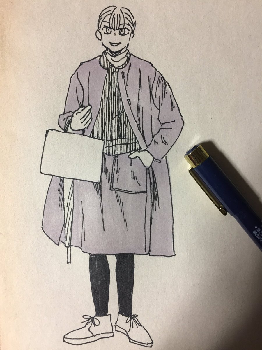 ファッション誌デッサン 遠藤平介のイラスト