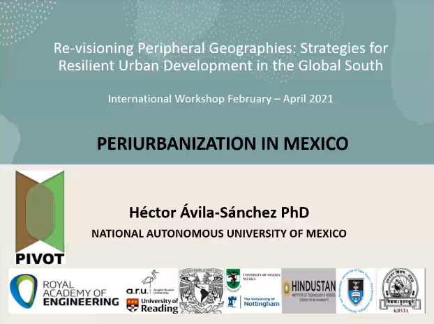 kareen_alee's tweet photo. @SmPivot #PIVOT #International #Workshop #Mexico
Keynote by Dr. Héctor Ávila-Sánchez, National Autonomous University of Mexico.
#Periurbanization in Mexico
@lpriyagr @RAEngGlobal @RAEngNews @angliafunding https://t.co/5fhnqBd0r9