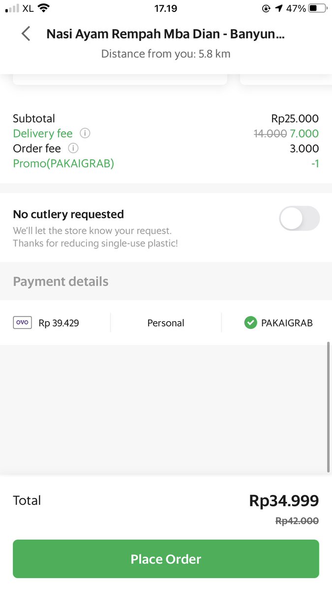 Setidaknya dpt potongan, meski 1 rupiah 😃 <a href="/GrabID/">Grab Indonesia</a>