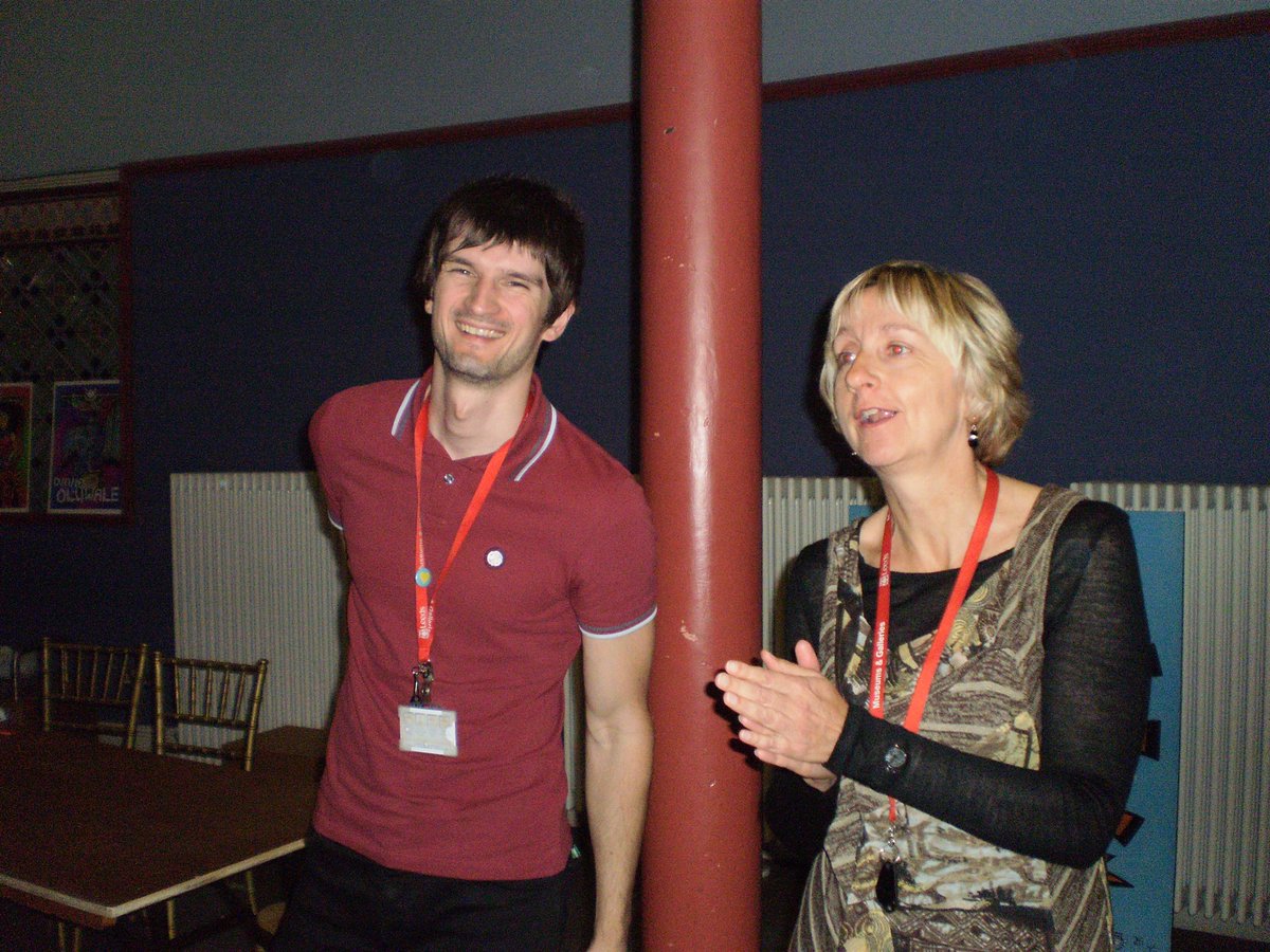 CuratorMarek's tweet photo. Gabrielle Hamilton finishes for @LeedsMuseums today. Can’t thank her enough for all she’s done. The most caring, dynamic and compassionate boss. A real force for change and showed me a working class lad belongs in striving for positive social change in this sector #Legend https://t.co/zgVpGIUYzU