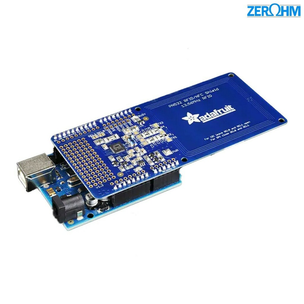 ZeroohmAE's tweet photo. The Adafruit NFC shield uses the PN532 chip-set (the most popular NFC chip on the market) and is what is embedded in pretty much every phone or device that does NFC. 

#zeroohm #zeroohmelectronics #electronics #technology #dubai #dxb #uae #adafruit #nfc … https://t.co/AUYLQw9qb0 https://t.co/LrmMA6nAhK