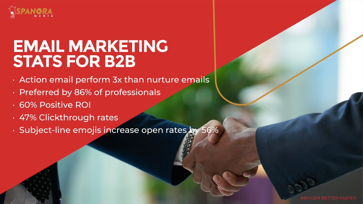 SpanoraMedia's tweet photo. Business to Business Email Marketing Statistics.

#Spanora #SpanoraMedia #EventsLiveStreaming #WeddingPhotographer 

#LiveStreaming #LiveStreamingEvents #LiveStreamingEventsUganda

#WeddingPhotography #WeddingVideography #WeddingPhotographerUganda https://t.co/q9Mezp6aaH