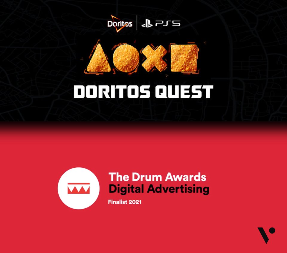 blockv_io's tweet image. The Vatom powered Doritos Quest campaign is a finalist in the Drum Awards for Digital Advertising, under the best mobile category! A big congrats to @verizonmedia, @OMD_EMEA, @RYOTStudio and @PepsiCo, fingers crossed! bit.ly/drum2021
#AR #Vatoms