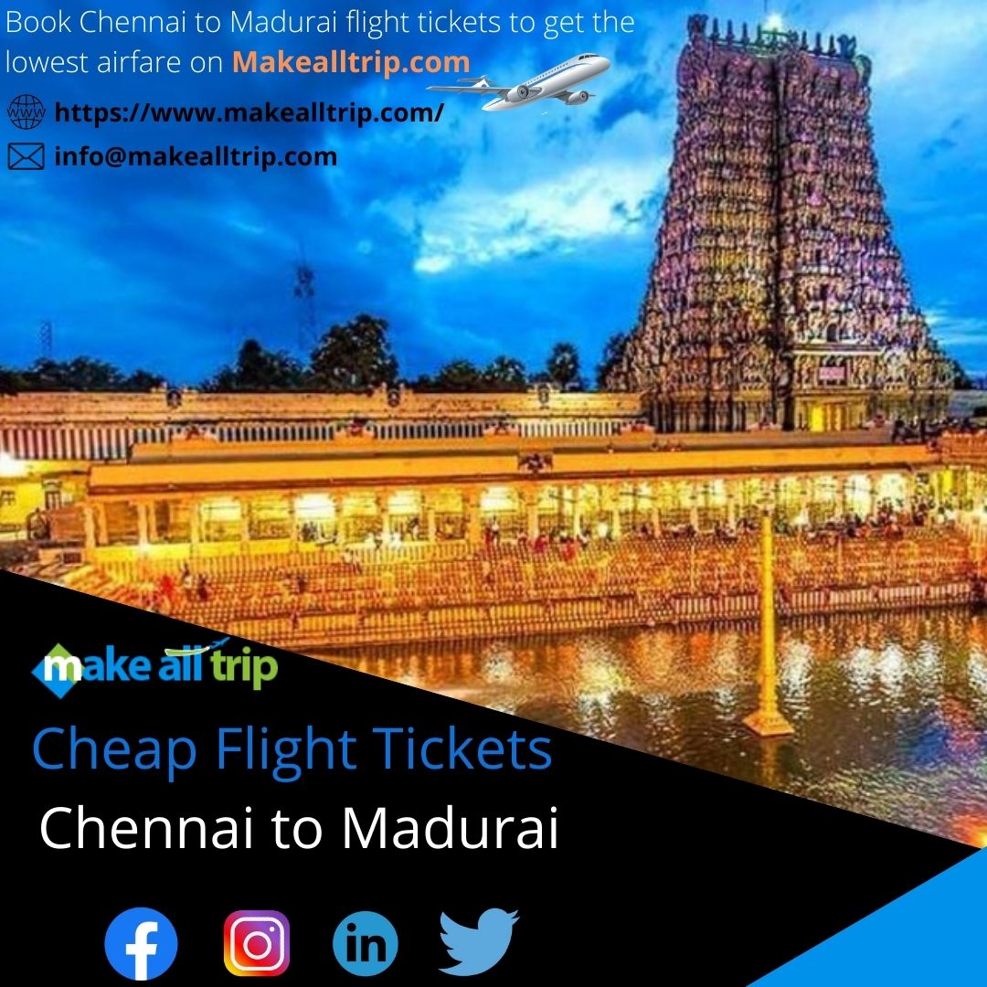 make_all_trip's tweet photo. Cheap Flight Tickets: Chennai to Madurai
https://t.co/Qr2hL7cZMB
#FlightstoMadurai #ChennaitoMaduraiFlights #FlightstoChennai #CheapFlightstoMadurai #MaduraiFlightStatus #OnlineFlightBooking #OnlineFlightTicket #BestAirfareTicket #CheckFlightStatus #OnlineFlightTicketCheck https://t.co/nsCdwYch7V