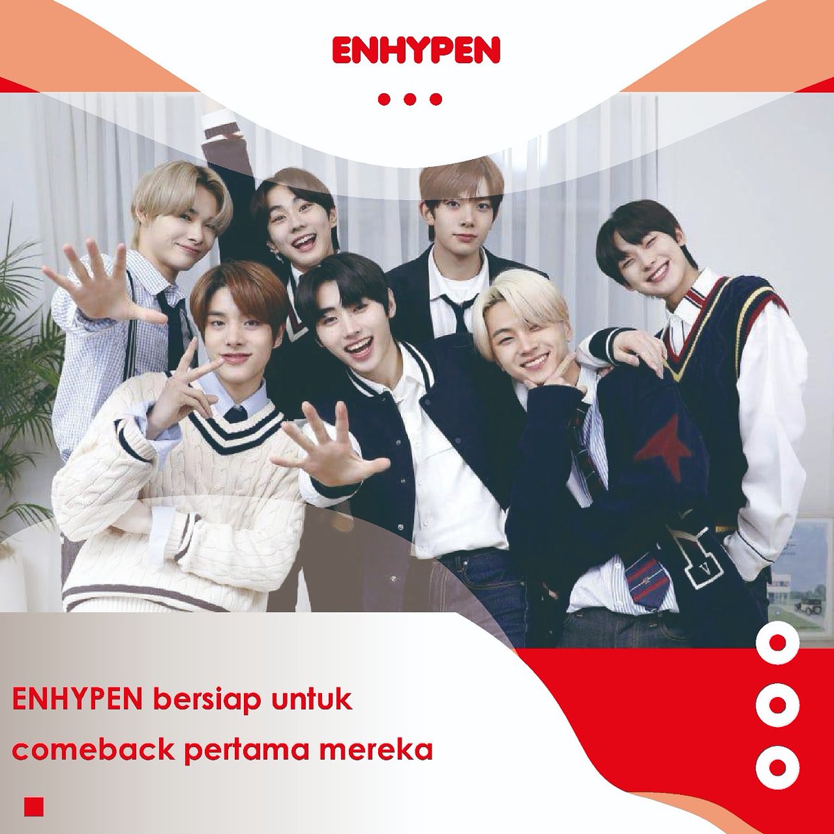 PortalDaebak's tweet photo. ENHYPEN bersiap untuk comeback pertama mereka
.
Read more (https://t.co/U6W9k4kuNc)
.
#enhypen #beliftlab #heeseung #jay #jake #sunghoo #sunoo #jungwon #niki #kpop #Portaldaebak #lfl #lff #likeforlike #likeforfollow #fyp #likeforlike #likeforfollow #followforfollowback https://t.co/0w8202CCGe