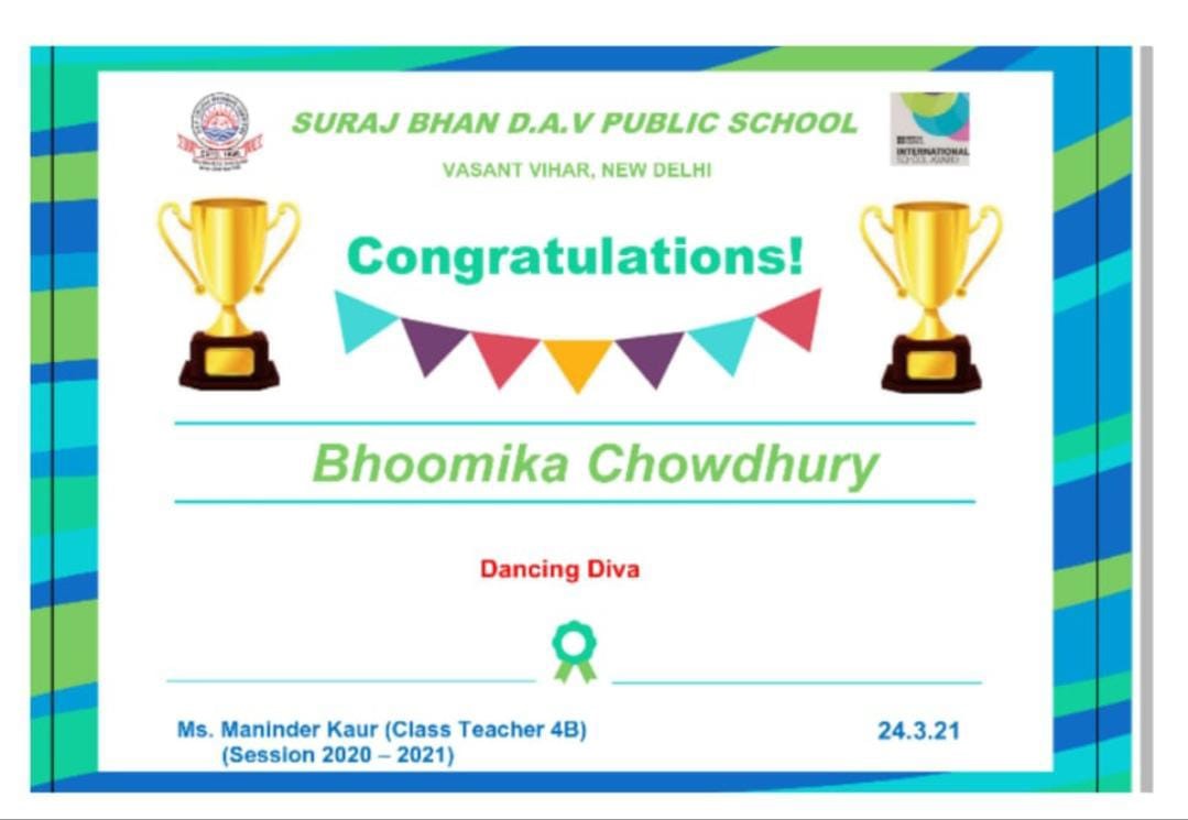 ArtsSensationz's tweet image. Congratulations to our dance student Bhoomika Chowdhury. She got a certificate in excellence in dance.
The performance was choreographed by our dance guru Madhuri Mam.
.
#Congratulations #Congo #congratulationschallenge #certificate #dance #dancelover #dancers #kathak