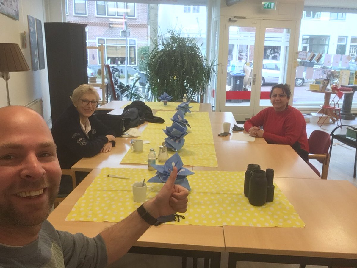 Zojuist weer een match gemaakt tussen Nederlandse dame die Iraanse dame gaat helpen met Nederlandse taal @VersaWelzijn #samenisleuker #hilversumzuid ✌️