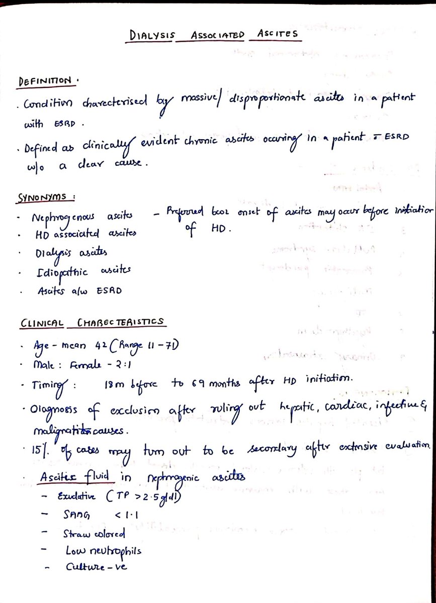 Ken_Nephrology's tweet photo. KEN 02- DIALYSIS ASSOCIATED ASCITES
#KenMakesNephrologyEasy
#KenEasyNotes
#KENSeries https://t.co/uRIKu2lyft