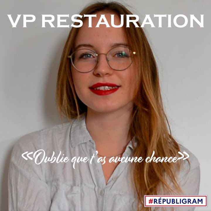 2api_tours_2022's tweet photo. [9] Laissez nous vous présenter notre cheffe cuistot 👩‍🍳 :

Amélie Ployet : VP Restauration 🍽 Actuellement VP Comm’ pour LafiBala, et fin gourmet à ses heures perdues, elle saura éveiller vos papilles avec nos saveurs régionales 💥 https://t.co/XOk8zNQFwi