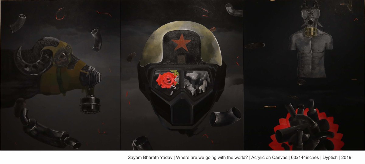 Insyndc8's tweet photo. 🔥“Where are we going with the world?”🔥
is now open to bids, and comes with a 60x144in (huge) original!

https://t.co/dvCzqtpwxD 

#NFT #NFTs #NFTCollector #NFTCollectors #art #artist  #Metaverse #Indian #Contemporary #Whale #Crypto #cryptoartist #foundationapp https://t.co/re0TEonjK8