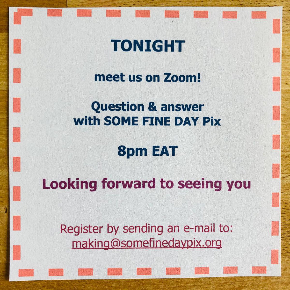 This is TONIGHT! Spread the word!