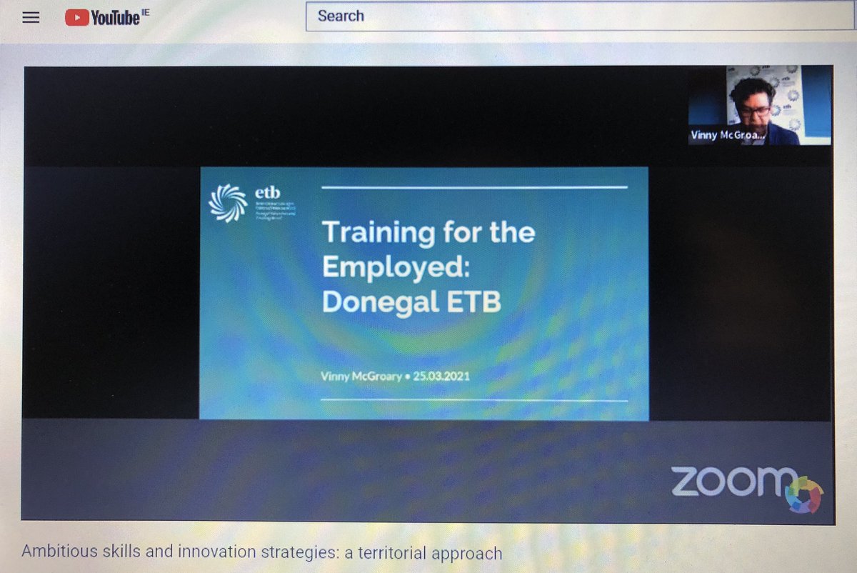 DonegalETB's tweet photo. Our Area Training Manager, Vinny McGroary, is presenting the Donegal experience at the @europeanregions webinar which you can now join through this YouTube link https://t.co/R7NKF3rSf1 🇮🇪🇪🇺
#GoFurtherWithDonegalETB https://t.co/fYvAXzgHIZ