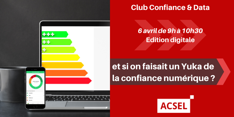 AcselDigital's tweet photo. [6/04] webinar sur les leviers de la #Confiance de l'@AcselDigital
"et si on faisait un Yuka de la confiance #numérique ?"
Critères d’évaluation, acteurs, tiers de confiance...Comment apporter une information de confiance universelle et vérifiable ?
https://t.co/xPsBBVvBXI https://t.co/3KeTSGggmP