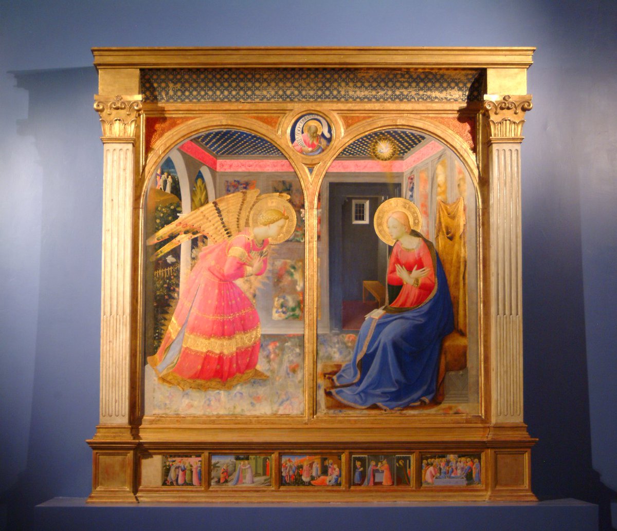 Prolocosgv's tweet photo. Il #25Marzo si celebra la solennità dell' #AnnunciazionedelSignore, cioè l’incontro tra Maria e l’arcangelo Gabriele che annunciò alla fanciulla l’imminente nascita di Gesù.
Ricordiamo questa data con l'#Annunciazione del #BeatoAngelico nel #MuseoBasilicaSGV. https://t.co/J3tEHAaxLO