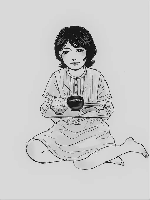 表紙用の絵のラフをトレースして、ちょっと調整してたらなんかドツボにはまって一日かかってしまい、並べたら全く違ってた。
最初から別に描いた方が早かった気がする。

未亡人のお供えグルメ漫画
「あなたに捧げる私のごはん 」2
幻冬舎コミックス  
4月24日発売。
https://t.co/9NaaFmwoVQ 