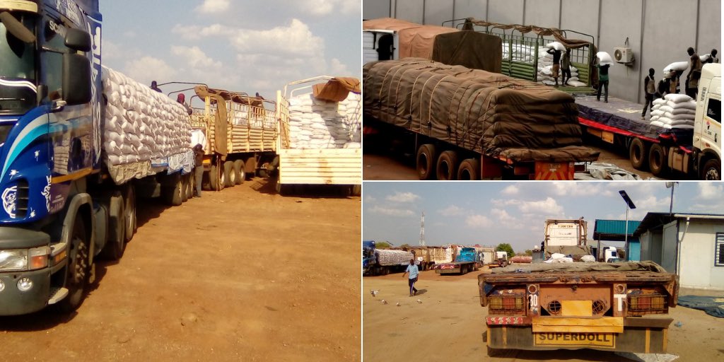 SGordonGibson's tweet photo. From @WFP_Tanzania 🇹🇿 to @WFP_SouthSudan 🇸🇸.
Maize, beans &amp; sorghum bought from farmers in Tanzania, are transported by road &amp; railway across Lake Victoria &amp; Uganda, and then offloaded in Juba.
Great trans-national collaboration! https://t.co/Ul4kjDpO47