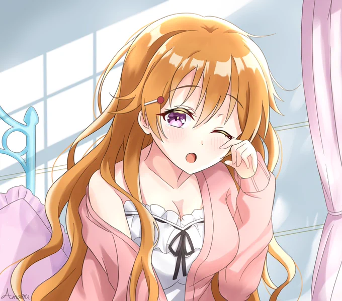 寝起き彼方ちゃん? 