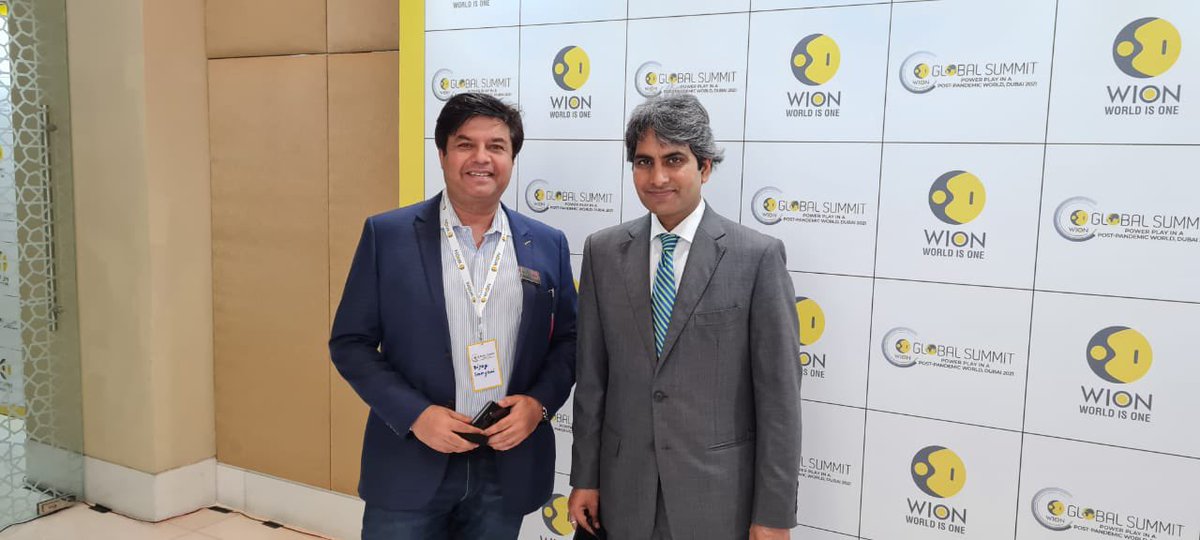 vijaysamyani's tweet photo. It was an honour meeting @sudhirchaudhary the Editor in Chief of Zee News and the host of the prime time show Daily News and Analysis. 
I hope our conversation would lead to a promising future of us working together.

#zeetv #zeeconnect #brands4ustores #cbbcsale #news #dxb #dubai https://t.co/EMtfsj00dR