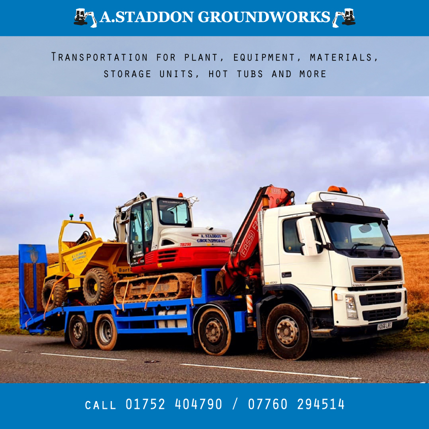 staddonground's tweet photo. We are lifting and shifting for some cracking customers of late! Hot tubs are arriving to gardens en masse, ready for "staycations"
If you have a hot tub, boat, container, building materials or anything else that needs lifting and transporting, give us a call on 01752 404790 https://t.co/87wKFk485q