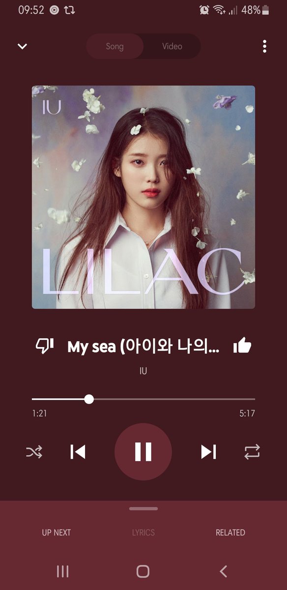 My Sea is giving me goosebumps.
This song is a diamond of the first water - PERFECTION!
and
For unknown reason I feel emotional right now.
🤧🤧

IU IS BACK

#LILACHasBloomed
#라일락_6시_개화