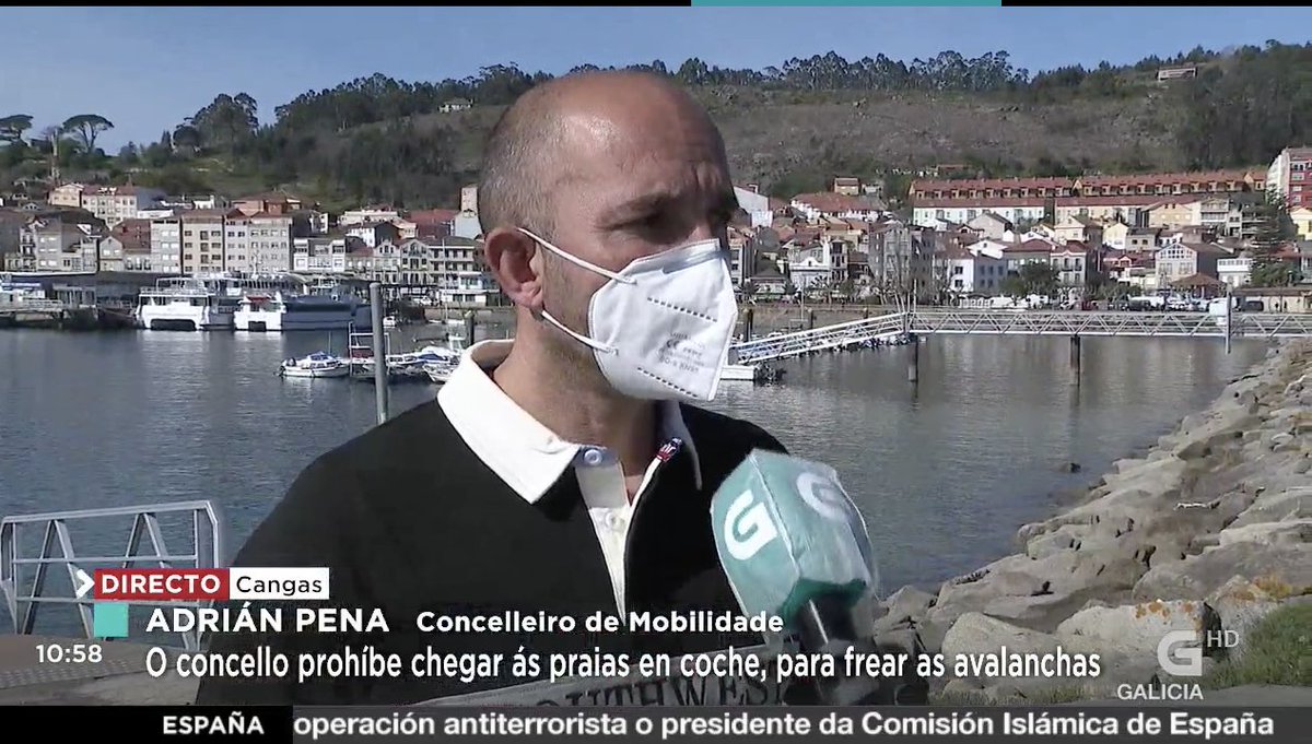 ACEcangas's tweet photo. 🔴EN DIRECTO| Adrián Pena, concelleiro de mobilidade, explica as medidas de restricións na Semana Santa para evitar aglomeracións en tempos de COVID19. https://t.co/8vObTQd4LN