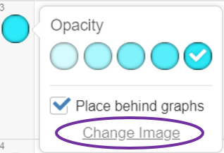 NatalieV_MEI's tweet photo. You can now *change* an image in @Desmos - rather than delete it and start again! This is fantastic (for me at least!!)  🤩🤩  .. just long click the little circle next to the image to bring up the menu! https://t.co/MyLp56aoEr