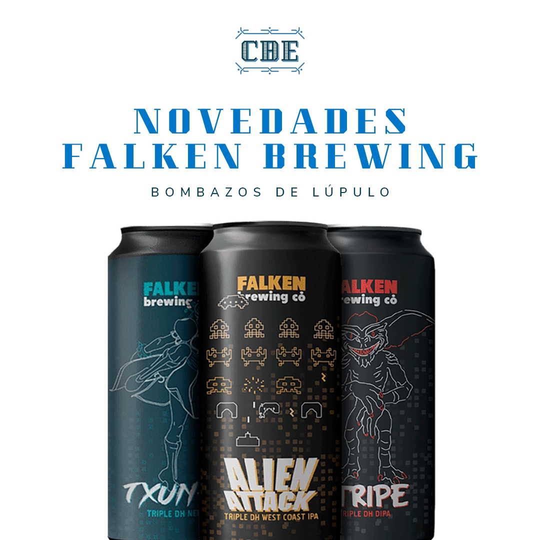 NOVEDADES <a href="/FalkenBrewing/">Falken Brewing</a> 
STRIPE >> #DIPA #Centennial #Citra #Ekuanot #Mosaic
👉ow.ly/DdDg50E7PiU
ALIEN ATTACK >> #WestCoastIPA Citra #Mosaic #Simcoe
👉ow.ly/hj7a50E7PiW
TXUN-LI >> #NEIPA #Galaxy #Motueka Mosaic
👉ow.ly/hVIj50E7PiV
#coronadespuma