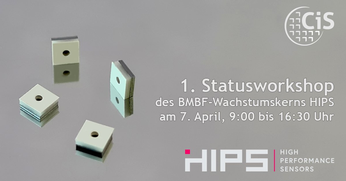1. #Workshop des @BMBF-Wachstumskerns #HIPS findet am 7. April 2021 statt. Interessenten sind herzlich willkommen. Wir beteiligen uns an der Entwicklung  innovativer #Multisensorplattformen zur Erfassung von Sensorinformationen anspruchsvoller Umgebungen.
cismst.de/aktuelles/news…